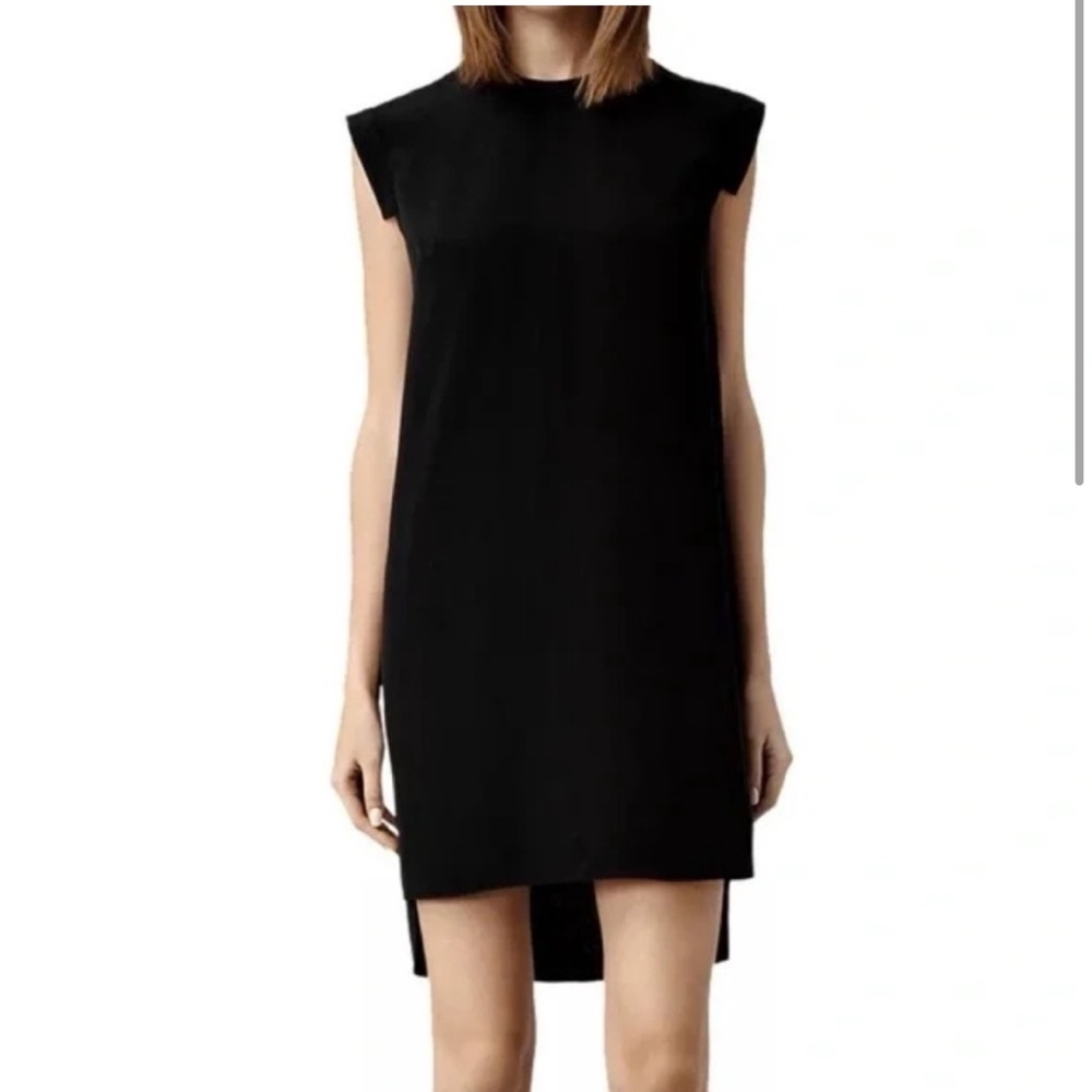 NWT Allsaints Black Silk Tonya Lew Dress